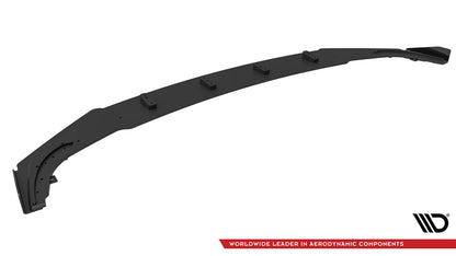 Street Pro Frontlippe passend für BMW 2 Coupe G42 schwarz matt + Hochglanz Flaps