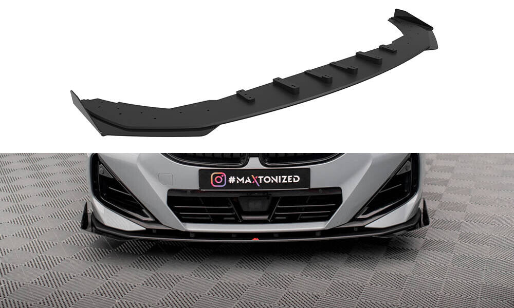 Street Pro Frontlippe passend für BMW 2 Coupe M-Paket / M240i G42 schwarz matt Hochglanz Flaps