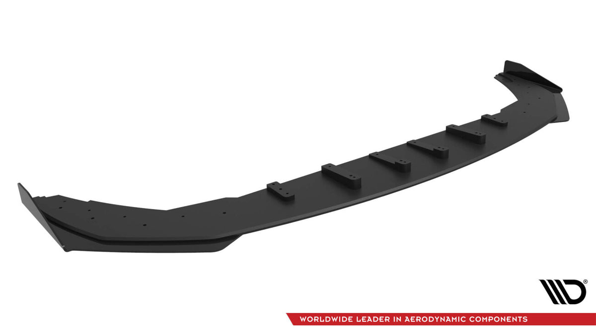 Street Pro Frontlippe passend für BMW 2 Coupe M-Paket / M240i G42 schwarz matt Hochglanz Flaps