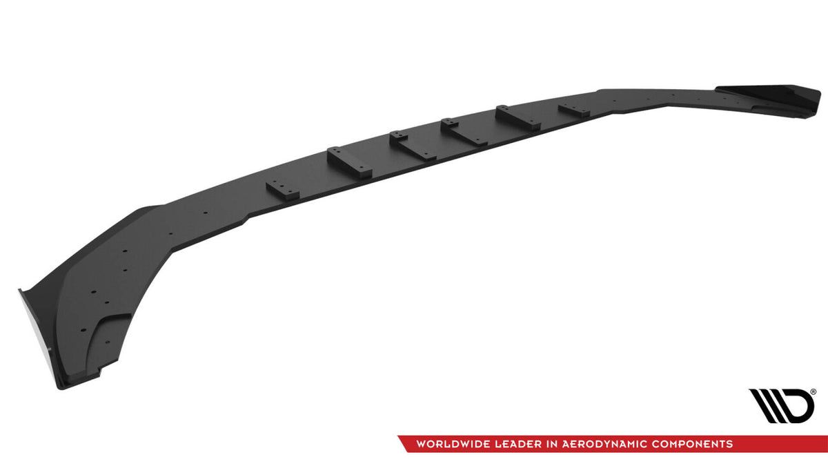Street Pro Frontlippe passend für BMW 2 Coupe M-Paket / M240i G42 schwarz matt Hochglanz Flaps