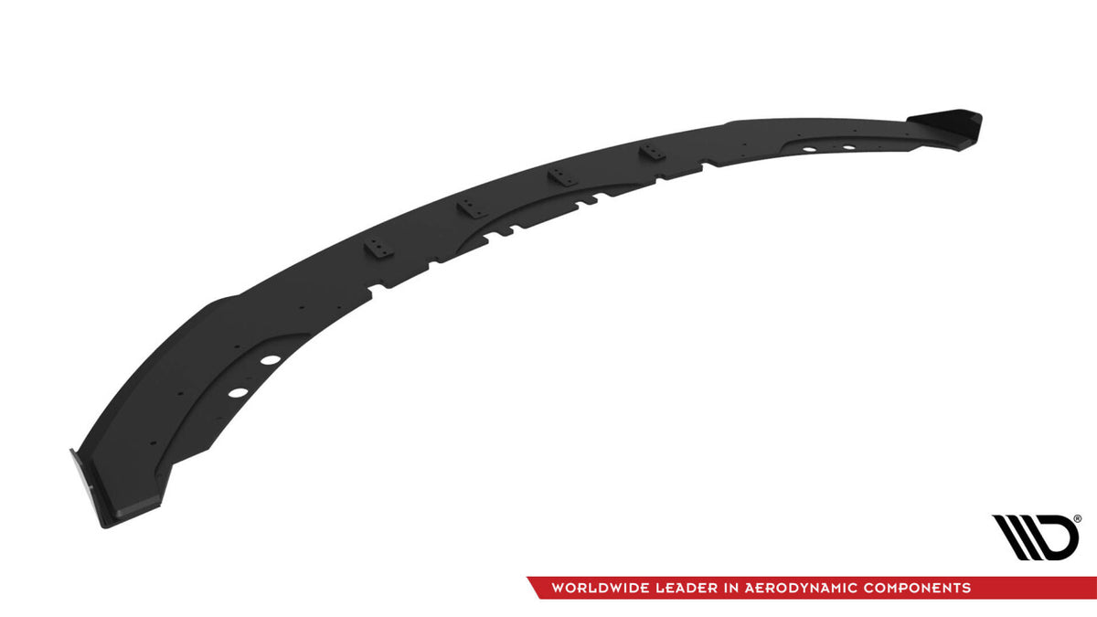 Street Pro Frontlippe passend für BMW 4er Coupe / Gran Coupe / Cabrio M-Paket F32 / F36 / F33 schwarz matt + Hochglanz Flaps