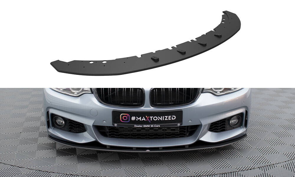 Street Pro Frontlippe passend für BMW 4er Coupe / Gran Coupe / Cabrio M-Paket F32 / F36 / F33 schwarz matt