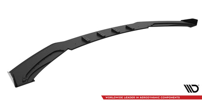 Street Pro Frontlippe passend für BMW 4er Gran Coupe F36 schwarz matt + Hochglanz Flaps