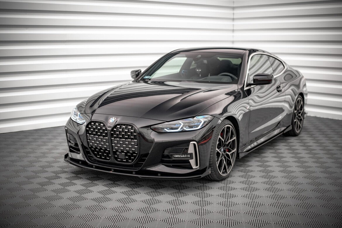 Street Pro Frontlippe passend für BMW 4er M-Paket / M440i G22 / G23 / G22 FL / G23 FL schwarz matt + Hochglanz Matt