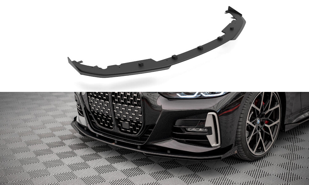 Street Pro Frontlippe passend für BMW 4er M-Paket / M440i G22 / G23 / G22 FL / G23 FL schwarz matt + Hochglanz Matt