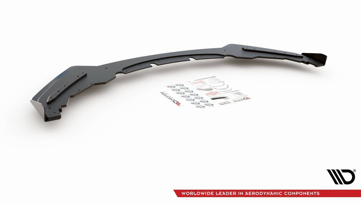 Street Pro Frontlippe passend für BMW M135i F20 schwarz matt + Hochglanz Flaps