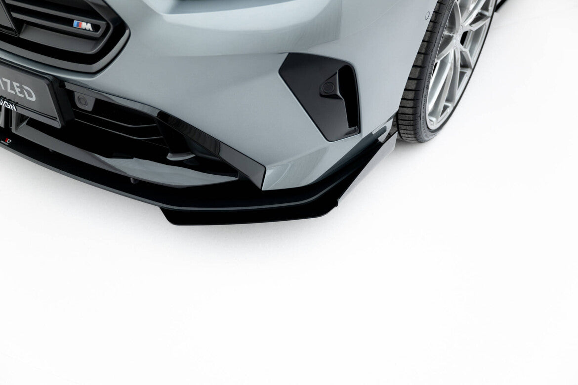 Street Pro Frontlippe passend für BMW M135i F70 schwarz matt + Hochglanz Flaps