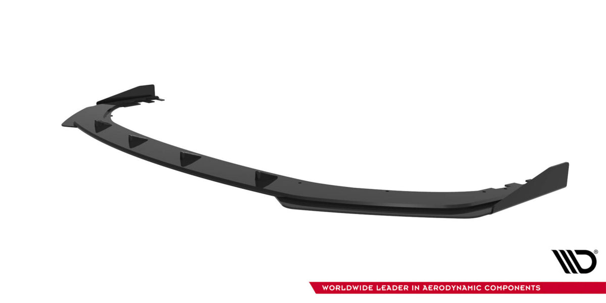 Street Pro Frontlippe passend für BMW M135i F70 schwarz matt + Hochglanz Flaps
