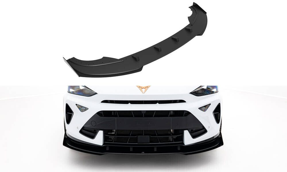 Street Pro Frontlippe passend für CUPRA Formentor Mk1 FL schwarz matt + Hochglanz Flaps