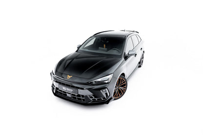 Street Pro Frontlippe passend für CUPRA Leon ST / Hatchback Mk1 FL schwarz matt + Hochglanz Flaps
