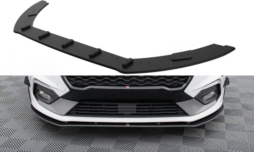 Street Pro Frontlippe passend für Ford Fiesta Mk8 ST / ST-Line roter Kern