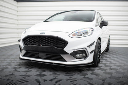Street Pro Frontlippe passend für Ford Fiesta Mk8 ST / ST-Line roter Kern