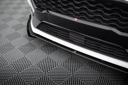 Street Pro Frontlippe passend für Ford Fiesta Mk8 ST / ST-Line schwarz matt + Hochglanz Flaps
