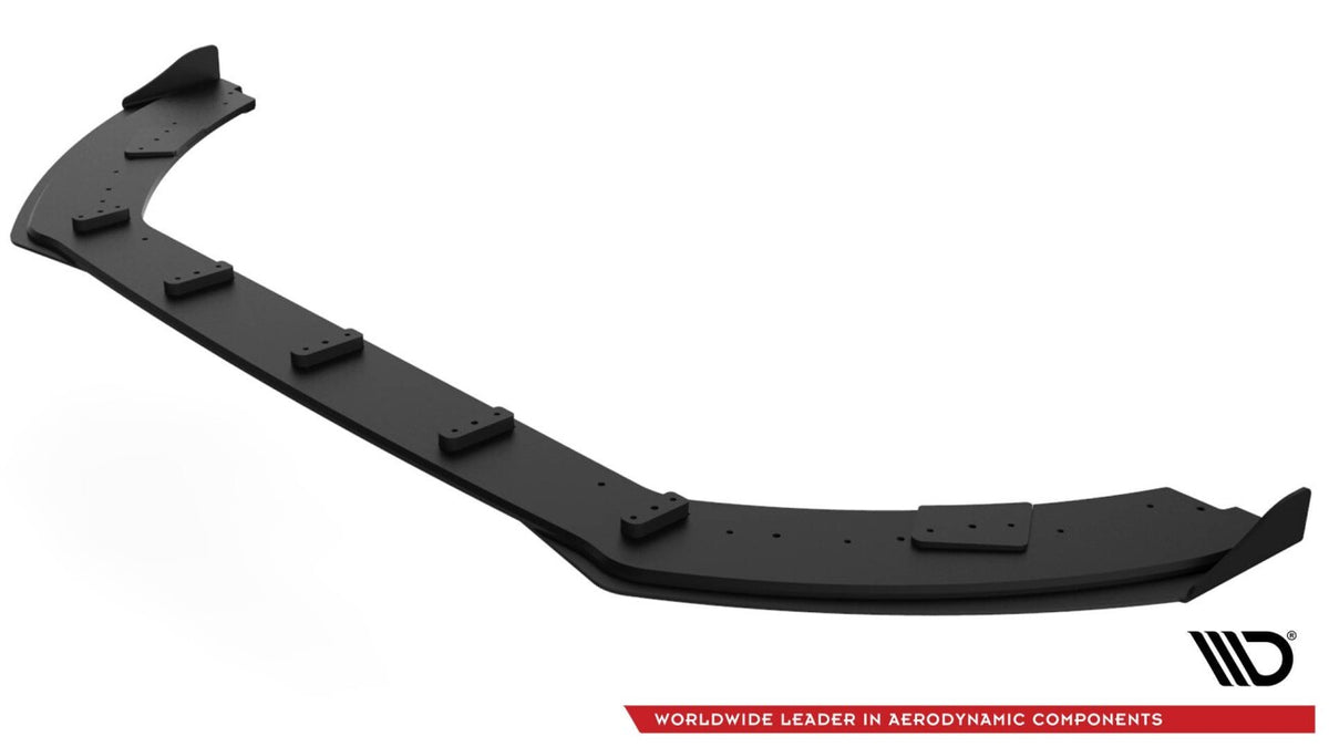 Street Pro Frontlippe passend für Ford Fiesta Mk8 ST / ST-Line schwarz matt + Hochglanz Flaps