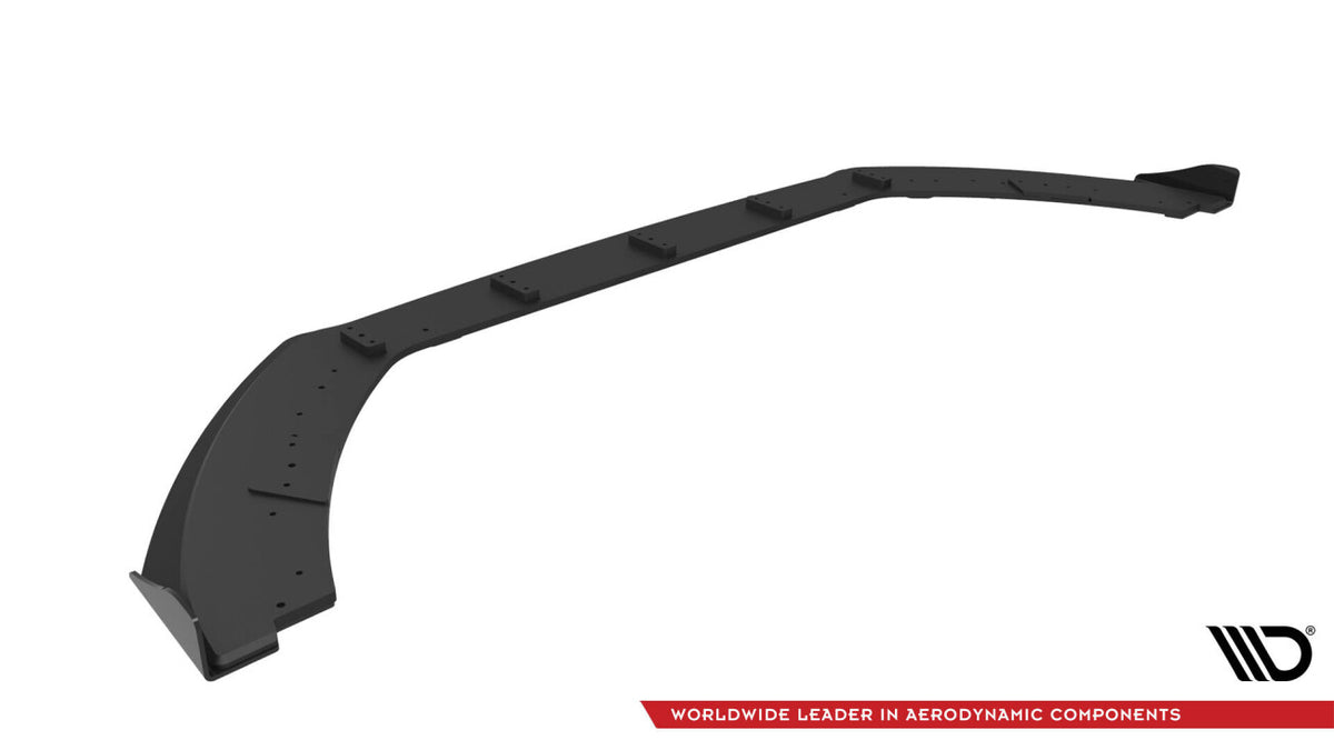 Street Pro Frontlippe passend für Ford Fiesta ST Mk8 FL schwarz matt + Hochglanz Flaps