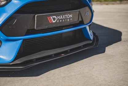 Street Pro Frontlippe passend für Ford Focus RS Mk3 schwarz matt + Hochglanz Flaps