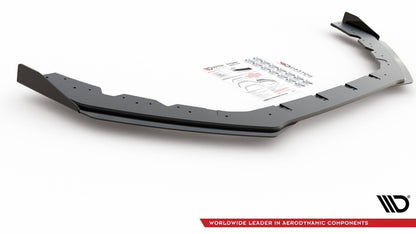 Street Pro Frontlippe passend für Ford Focus RS Mk3 schwarz matt + Hochglanz Flaps