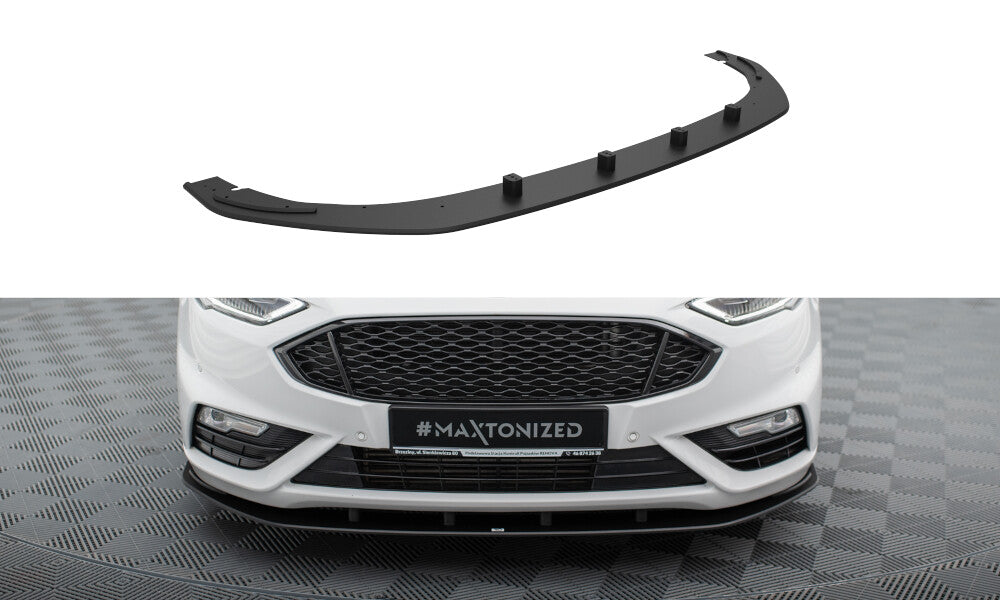 Street Pro Frontlippe passend für Ford Mondeo Sport Mk5 FL / Fusion Sport Mk2 FL schwarz matt