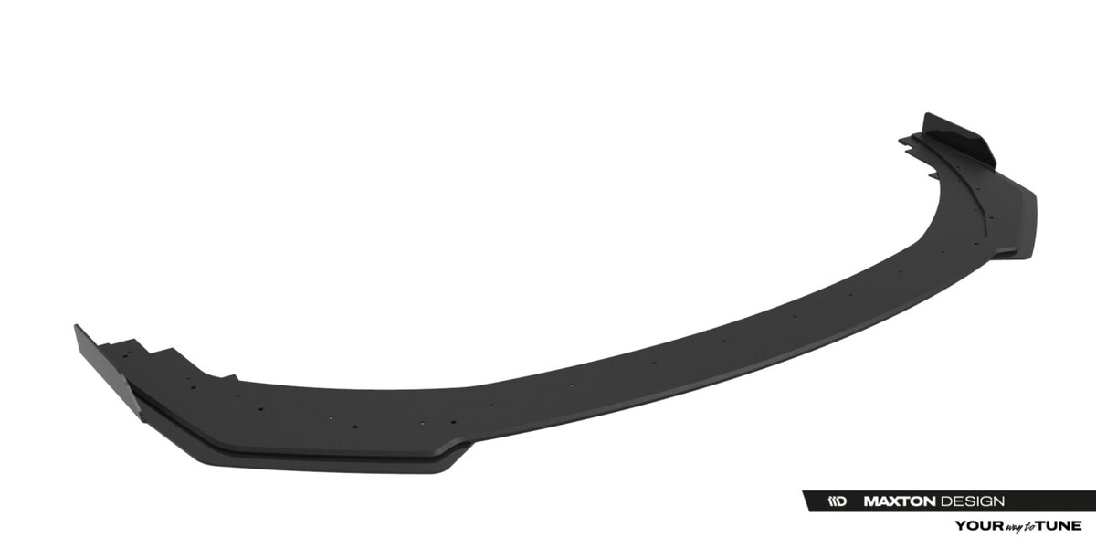 Street Pro Frontlippe passend für Ford Mustang Dark Horse Mk7 schwarz matt + Hochglanz Flaps