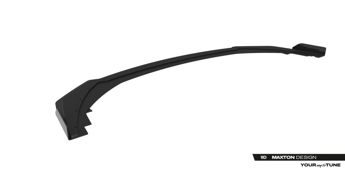 Street Pro Frontlippe passend für Ford Mustang Dark Horse Mk7 schwarz matt + Hochglanz Flaps