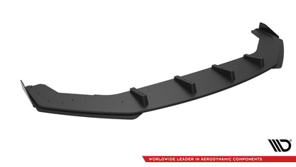 Street Pro Frontlippe passend für Ford Mustang GT Mk6 schwarz matt + Hochglanz Flaps