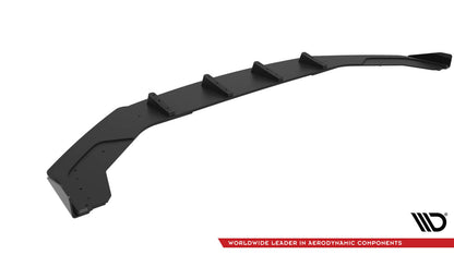 Street Pro Frontlippe passend für Ford Mustang GT Mk6 schwarz matt + Hochglanz Flaps