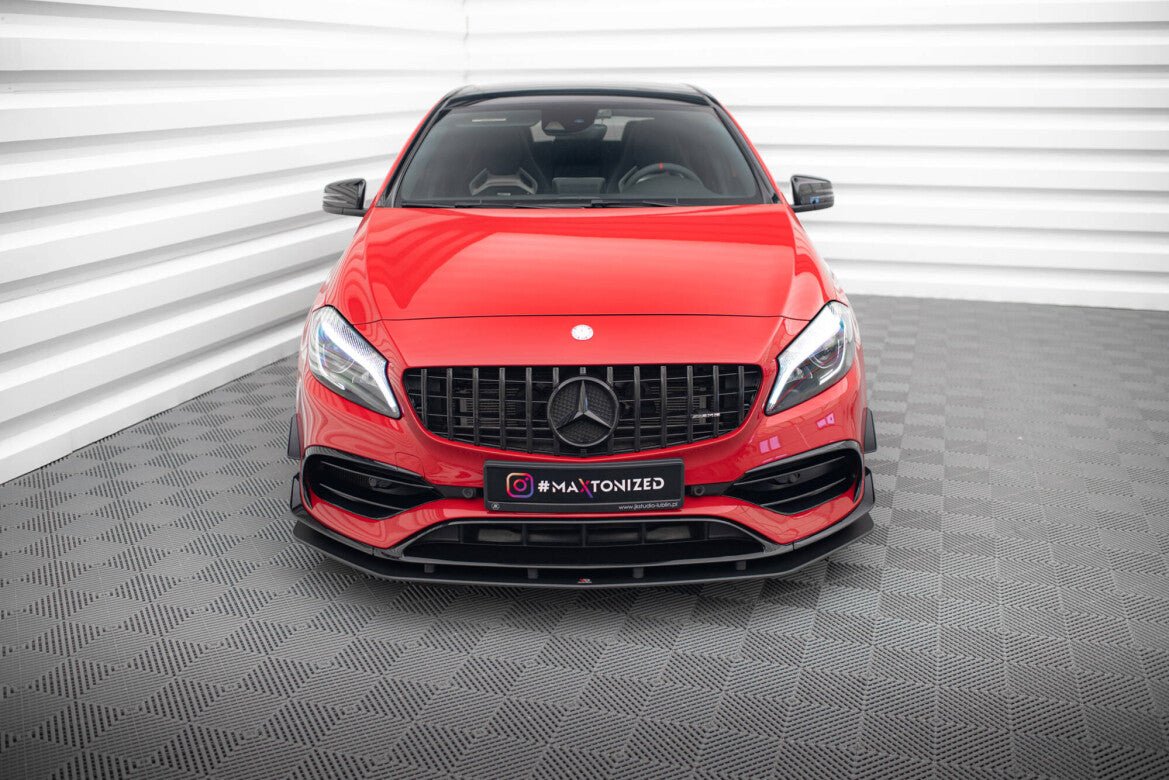 Street Pro Frontlippe passend für Mercedes A 45 AMG Aero W176 FL schwarz matt