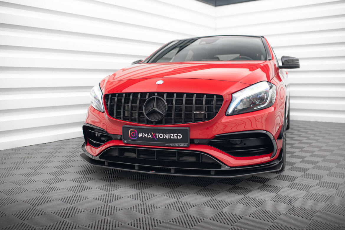 Street Pro Frontlippe passend für Mercedes A 45 AMG Aero W176 FL schwarz matt
