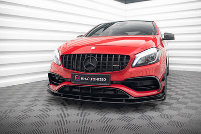 Street Pro Frontlippe passend für Mercedes A 45 AMG Aero W176 FL schwarz matt
