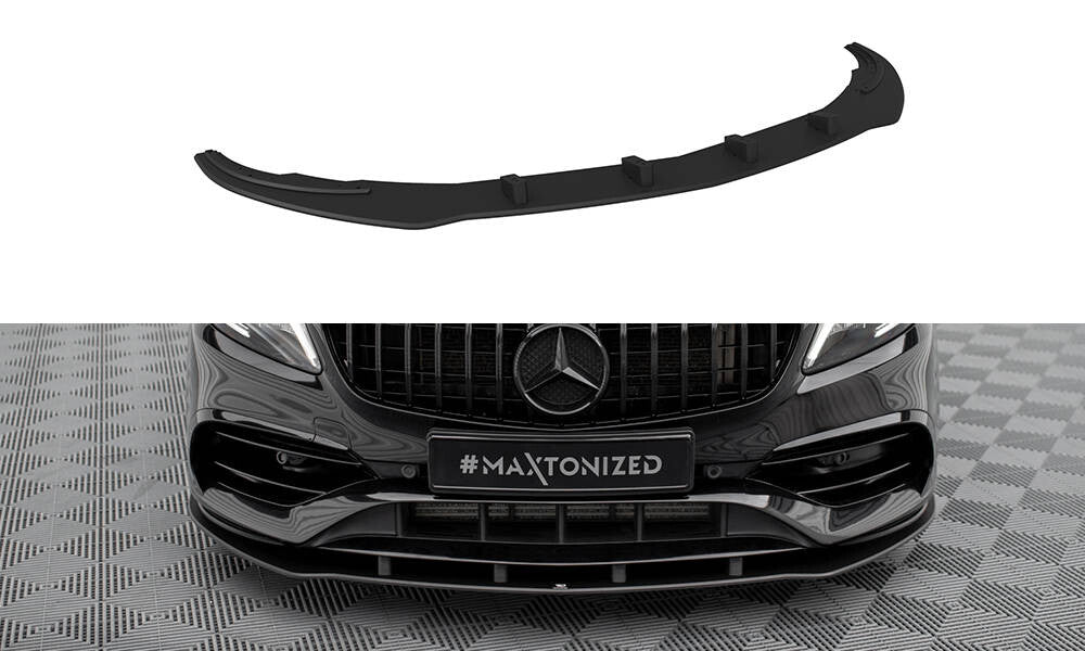 Street Pro Frontlippe passend für Mercedes A AMG-Line W176 FL schwarz matt