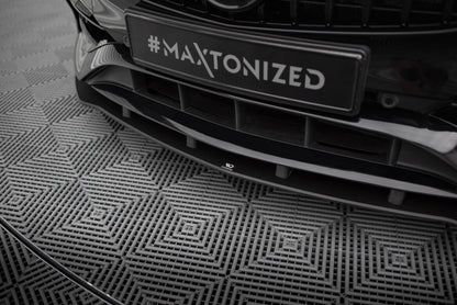 Street Pro Frontlippe passend für Mercedes A AMG-Line W176 FL schwarz matt
