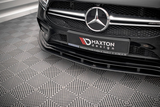 Street Pro Frontlippe passend für Mercedes A35 AMG / AMG-Line Aero Pack W177 schwarz matt