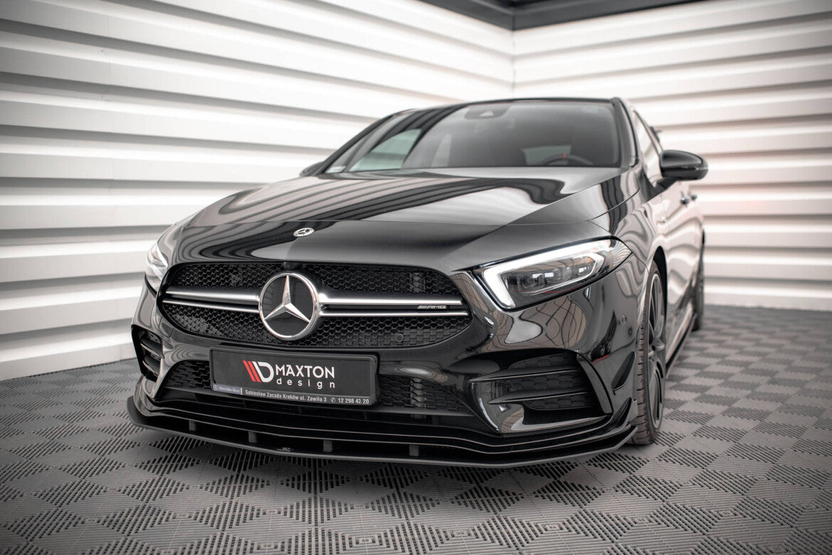 Street Pro Frontlippe passend für Mercedes A35 AMG / AMG-Line Aero Pack W177 schwarz matt