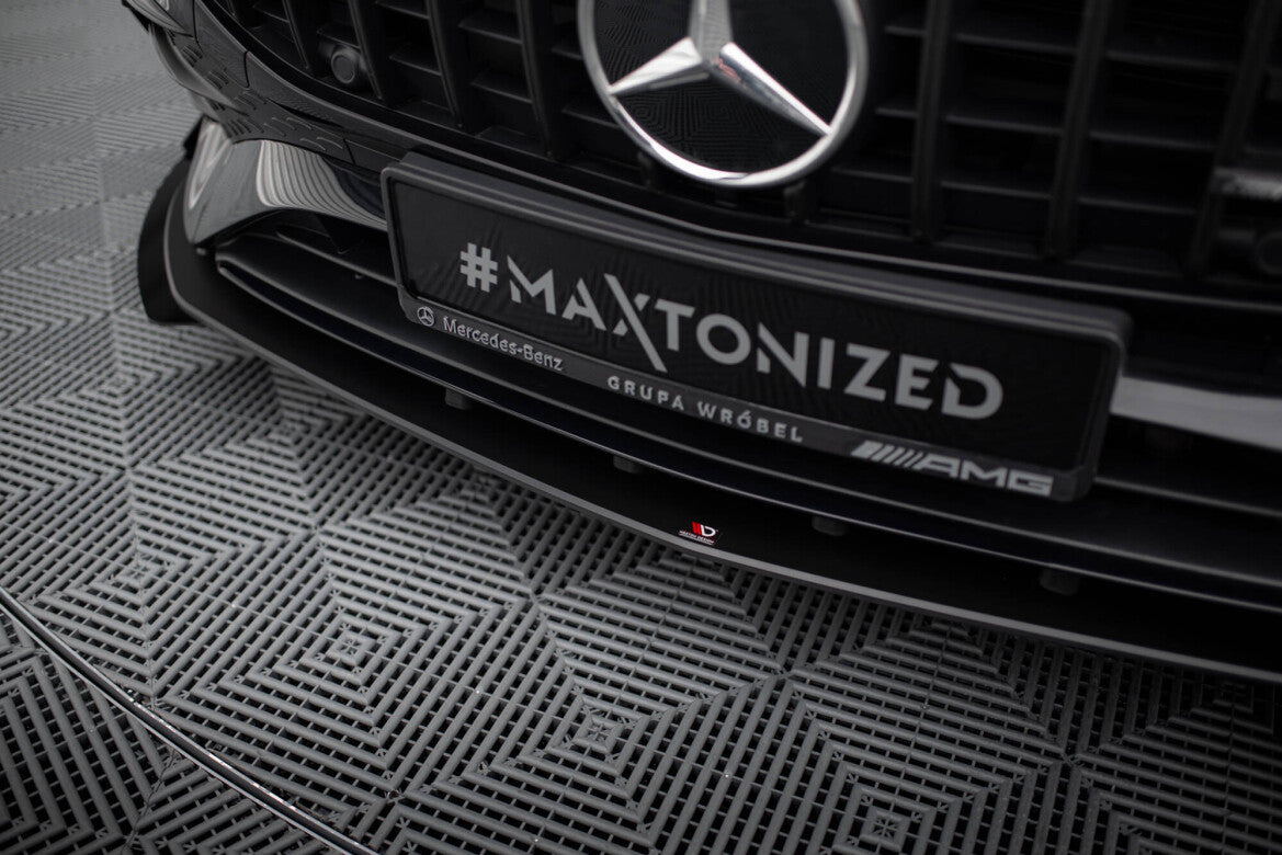 Street Pro Frontlippe passend für Mercedes-AMG A35 W177 FL schwarz matt + Hochglanz Flaps