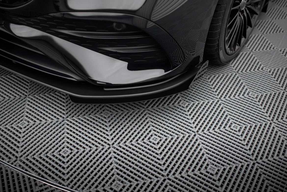 Street Pro Frontlippe passend für Mercedes-AMG A35 W177 FL schwarz matt + Hochglanz Flaps