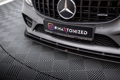 Street Pro Frontlippe passend für Mercedes-AMG C43 Coupe / Cabrio C205 FL / A205 FL schwarz matt