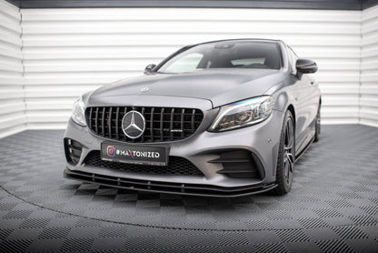 Street Pro Frontlippe passend für Mercedes-AMG C43 Coupe / Cabrio C205 FL / A205 FL schwarz matt