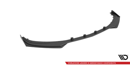 Street Pro Frontlippe passend für Mercedes-AMG C63 Limousine / Kombi W205 FL schwarz matt + Hochglanz Flaps