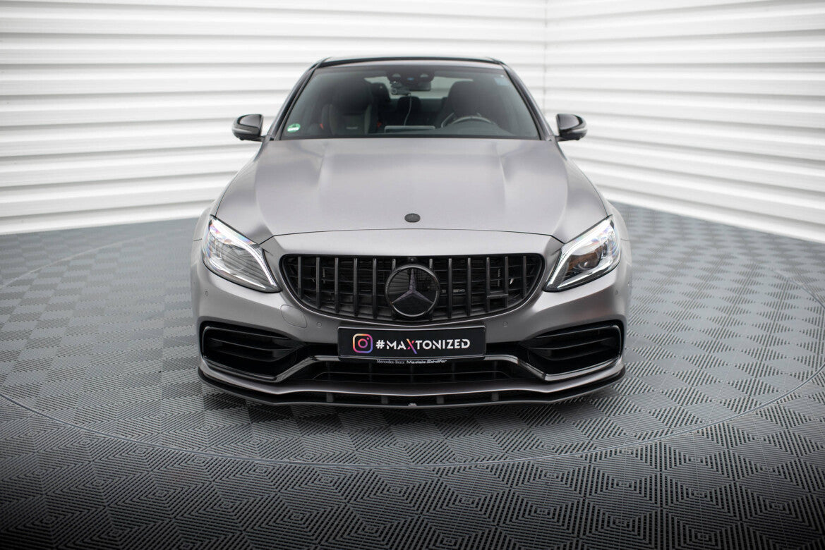 Street Pro Frontlippe passend für Mercedes-AMG C63 Limousine / Kombi W205 FL schwarz matt