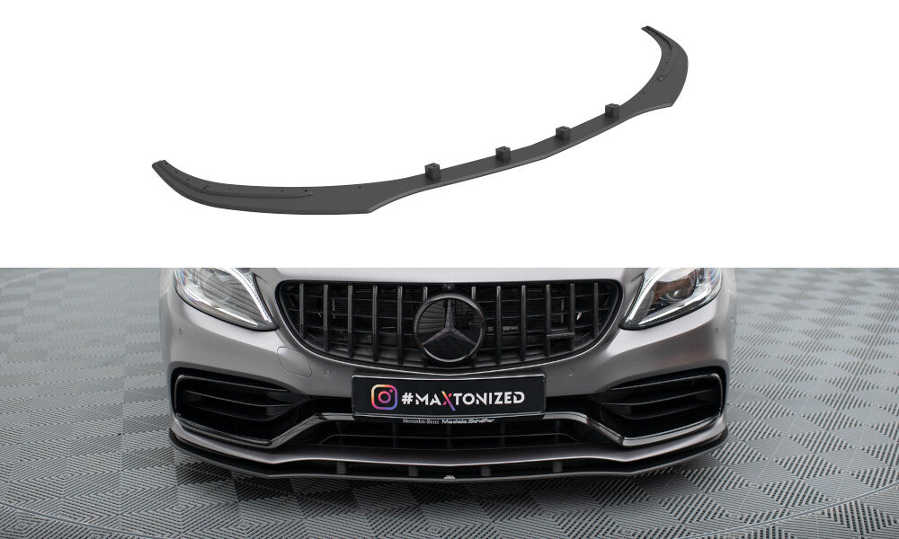 Street Pro Frontlippe passend für Mercedes-AMG C63 Limousine / Kombi W205 FL schwarz matt