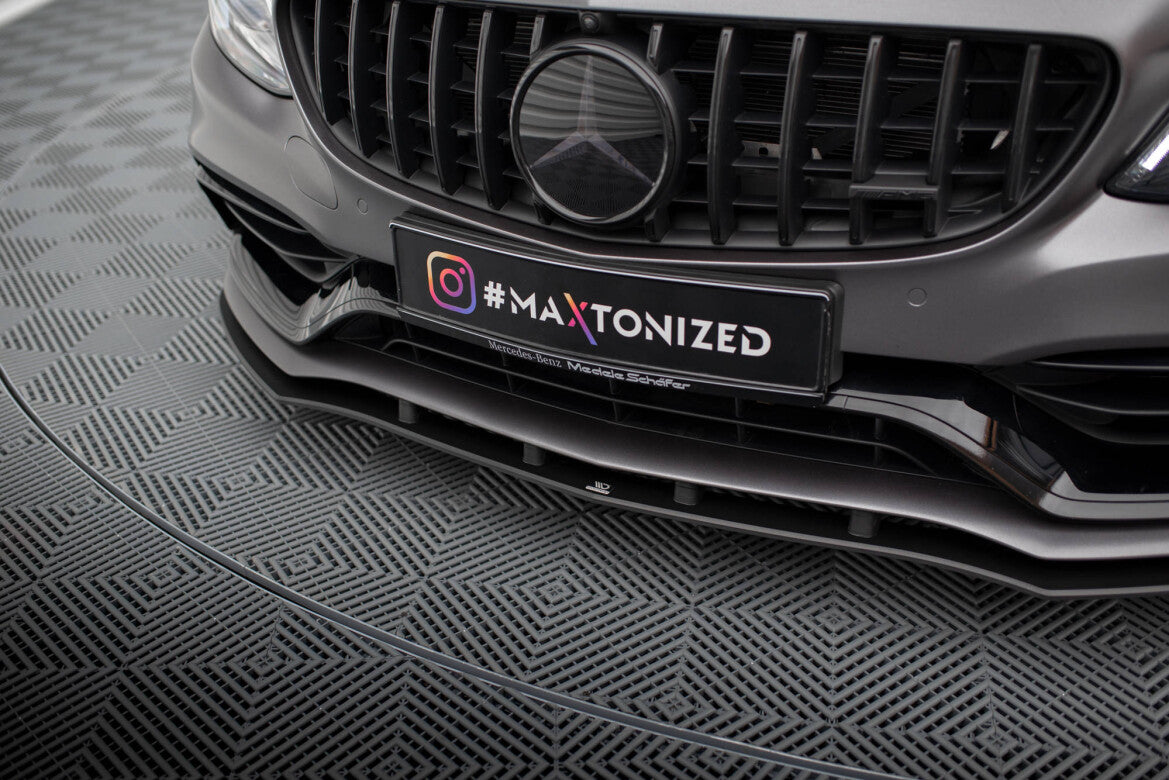 Street Pro Frontlippe passend für Mercedes-AMG C63 Limousine / Kombi W205 FL schwarz matt