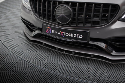 Street Pro Frontlippe passend für Mercedes-AMG C63 Limousine / Kombi W205 FL schwarz matt
