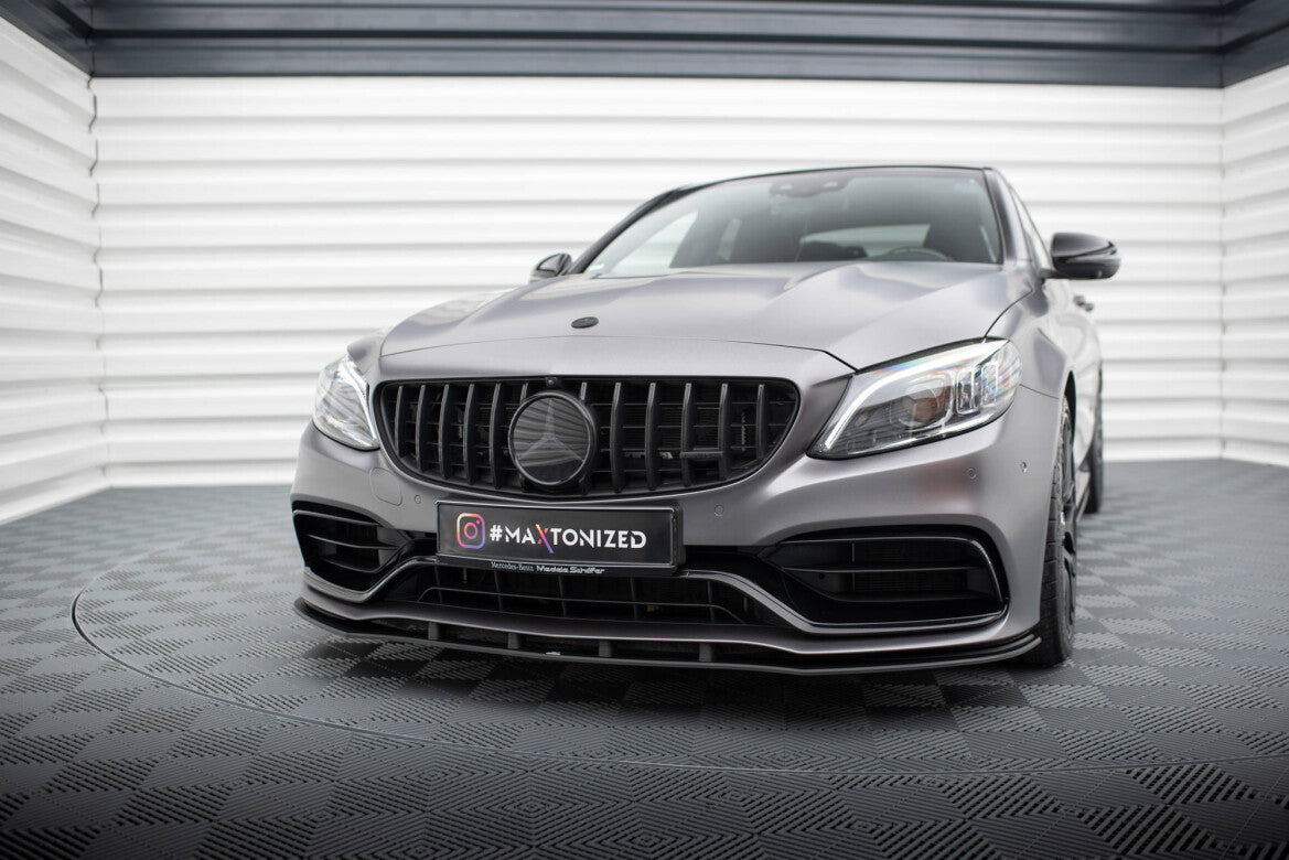 Street Pro Frontlippe passend für Mercedes-AMG C63 Limousine / Kombi W205 FL schwarz matt