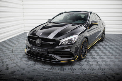 Street Pro Frontlippe passend für Mercedes-AMG CLA 45 Aero C117 FL schwarz matt