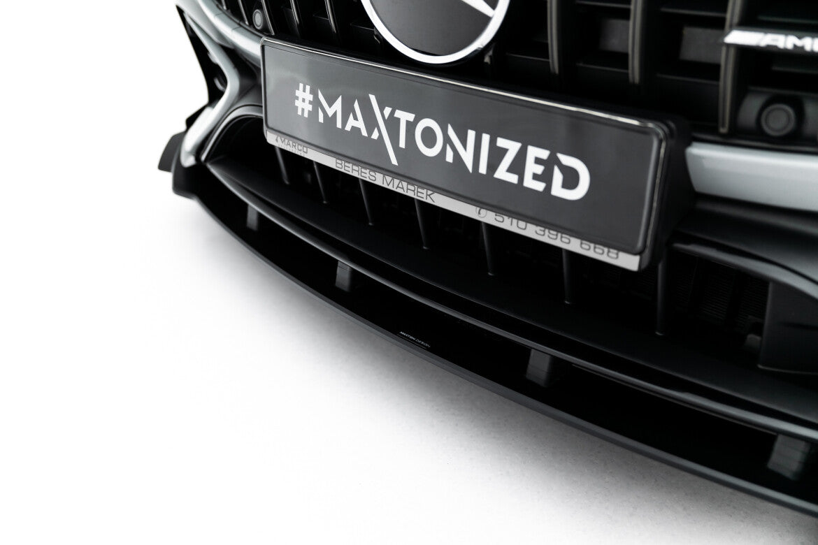 Street Pro Frontlippe passend für Mercedes-AMG CLE 53 Aero C236 schwarz matt + Hochglanz Flaps