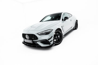 Street Pro Frontlippe passend für Mercedes-AMG CLE 53 Aero C236 schwarz matt + Hochglanz Flaps