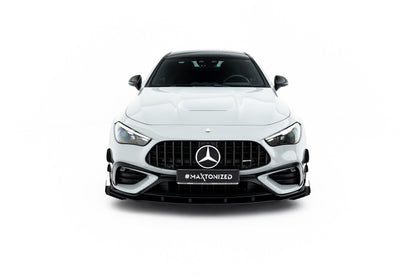 Street Pro Frontlippe passend für Mercedes-AMG CLE 53 Aero C236 schwarz matt + Hochglanz Flaps