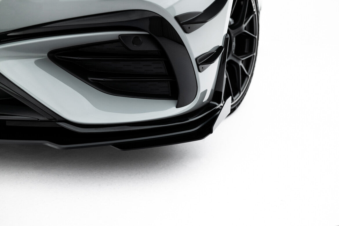 Street Pro Frontlippe passend für Mercedes-AMG CLE 53 Aero C236 schwarz matt + Hochglanz Flaps