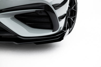 Street Pro Frontlippe passend für Mercedes-AMG CLE 53 Aero C236 schwarz matt + Hochglanz Flaps