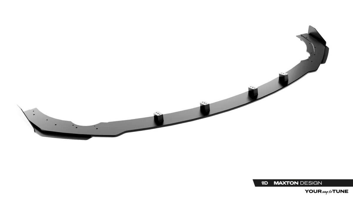 Street Pro Frontlippe passend für Mercedes-AMG CLE 53 Aero C236 schwarz matt + Hochglanz Flaps